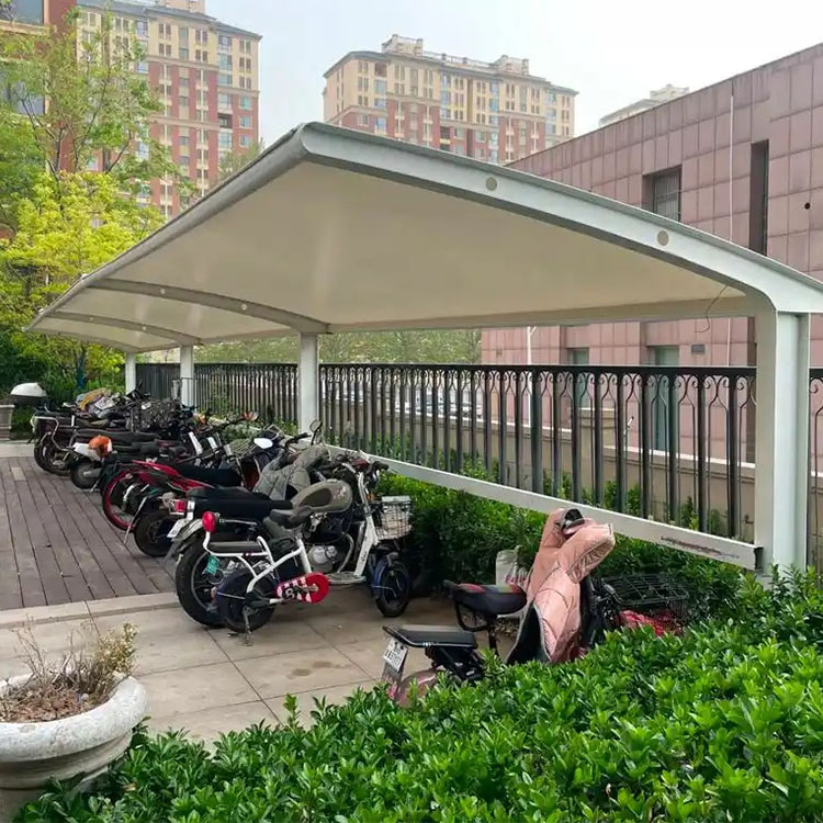 博兴县膜结构电动车棚